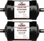 2 Pack Buck Single Flow Refrigerant Liquid Line Filter Drier 3/8" ODF Sweat by BuckUSA