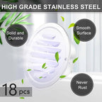 Zonon 18 Pcs Stainless Steel Soffit Vents 4 Inch Round Dryer Vent Cover - Image 3