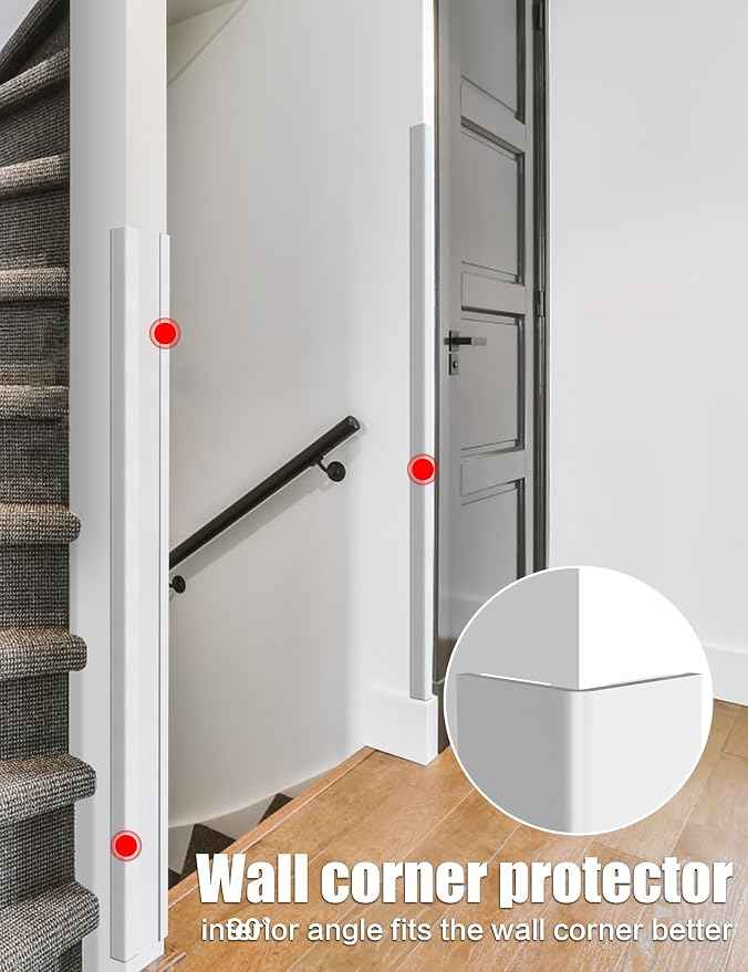 ‎Frychee Wall Corner Protector, Walls Edge Protector，Self-Adhesive Wall Corner