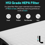 Leemone True HEPA+Carbon Filter 2-Pack Replacement - Image 5