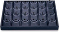 Oirlv Stackable 24 Gird Necklace Organizer Tray