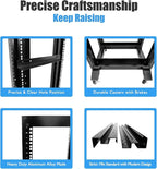 Raising Electronics Server Rack Open Frame Rack 4 Post 19 inch Adjustable - Image 4