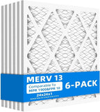 24x24x1 Furnace Air Filters, MPR 1900 & FPR 10, MERV 13 Pleated Air Filter by Chenzhit