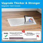 4 PCS White Magnetic Vent Covers - 4x10 Magnetic Air Vent Screen