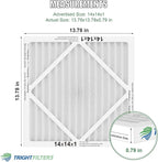 14x14x1 Air Filter 6 Pack, Durable MERV 8 Pleated Home HVAC AC Furnace Filters - Image 4