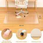 Office Chair Mat for Hardwood Floor, Heavy Duty Non-Slip Chair Mat for Rolling