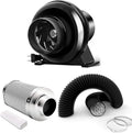 iPower 4 Inch 195 CFM Inline Fan Circulation Vent Blower, Air Carbon Filter and by iPower