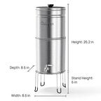 Culligan MaxClear 2.25 Gallon Gravity Water Filter System, Polished - Image 8