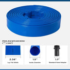 Eastrans 1 1/2 in x 100 ft Pool Backwash Hose Kit - Image 4
