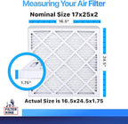 Filter King 17x25x2 Air Filter | 12-PACK | MERV 8 HVAC Pleated A/C Furnace - Image 2