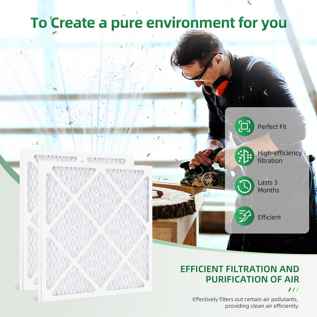 HEPA550 MERV-10 Air Filter Replacement 14.8" x 13.7" x 0.8", 5-Pack