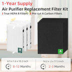 HPA300 HEPA Filter Replacement for Honeywell Air Purifier 3 HEPA R Filters and - Image 2
