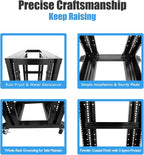 Raising Electronics Server Rack Open Frame Rack 4 Post 19 inch Adjustable - Image 5