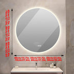 Bathroom Mirror with LED Lights and Touch Sensor, Wall Mounted Mirror with - Image 2