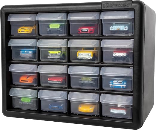 Akro-Mils 16-Drawer Plastic Storage Cabinet | 10-1/2 x 6-1/2 x 8-1/2 Inch | - Image 17