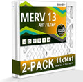 14x14x1 Air Filter MERV 13, HVAC/Furnace AC Filter Replacement, Dust by Komashr