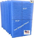 Fast-Shipped-Filters 10 Pack 16x25 Replacement Filter Pads Designed to Fit by Unknown