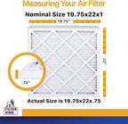 Filter King 19.75x22x1 Air Filter | 6-PACK | MERV 13 | HVAC Pleated AC Furnace - Image 2