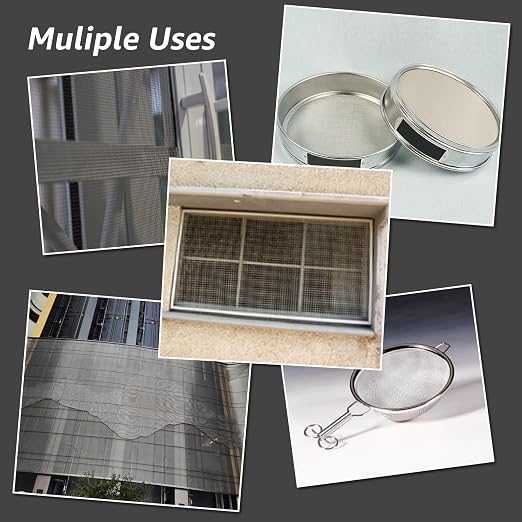 2 Pack 14"x11" Wire Mesh, 5 Mesh Crimped Stainless Steel Mesh, Never Rust - Image 6