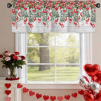 Poinsettia Berry Valance Curtains - Image 6