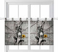 Funny Farm Animals Kitchen Curtains 36 Inch Length, Small Window Curtains Tab by Unknown
