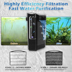 Turtle Tank Filter Aquarium Filter Power Adjustable 20-75 Gal. 290GPH Large - Image 7