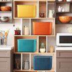 Hoolerry 8 Pieces Colorful Storage Bins