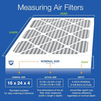 Nordic Pure 16x24x4 Pleated Air Filter MERV 12 Plus Carbon 2 Pack - Image 2