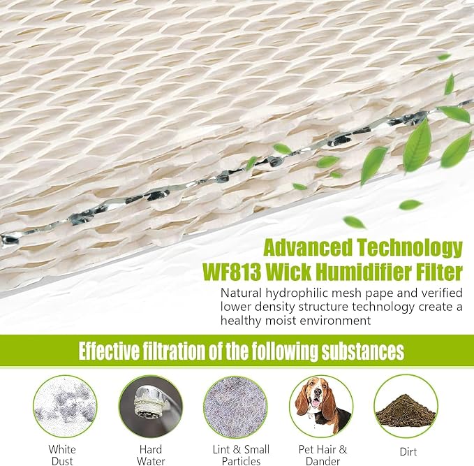 4 Pack WF813 Humidifier Filters Wick Replacement Compatible - Image 3