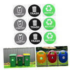 9pcs Trash Can Classification Stickers Self-Adhesive Recycling Decals - Image 5