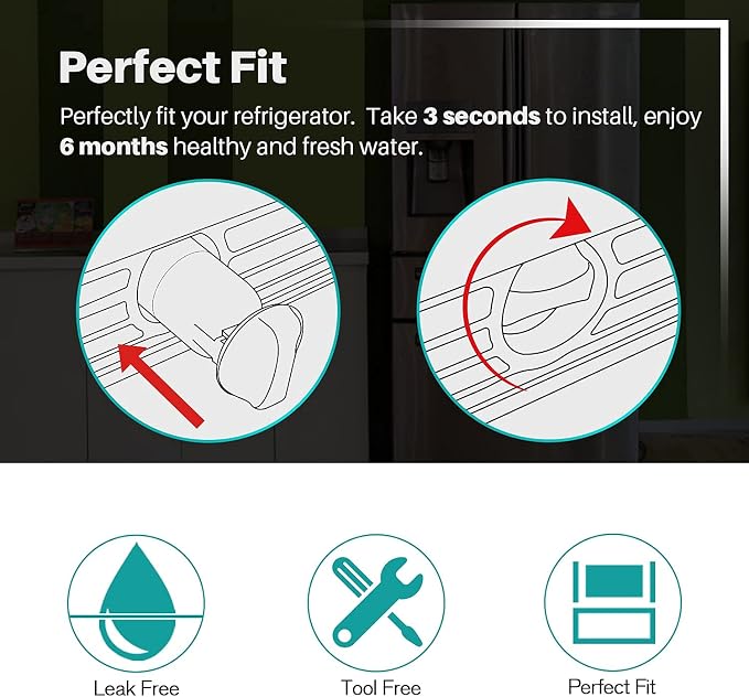 ICEPURE PLUS NSF53&42 Refrigerator Water Filter Replacement - Image 7