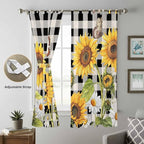 Sunflowers Living Room Curtains 84 Inch Length, Window Curtains Tab Top - Image 5