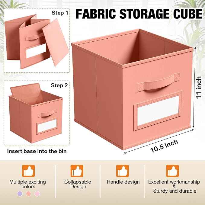 10 Pcs Fabric Storage Cubes