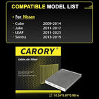 Cabin Air Filter w/Activated Carbon - Image 2