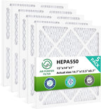 HEPA550 MERV-10 Air Filter Replacement 14.8" x 13.7" x 0.8", 5-Pack