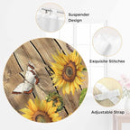 Farmhouse Sunflowers Kitchen Curtains 45 Inch Length, Short Cafe Window - Image 6