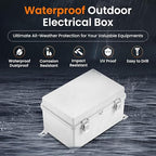 QILIPSU Waterproof Junction Box IP67 Outdoor Plastic Electrical Project - Image 2