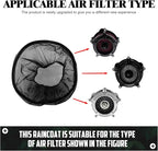 Waterproof Air Filter Rain Sock Motorcycle Dustproof Cold Air Intake Protective - Image 4