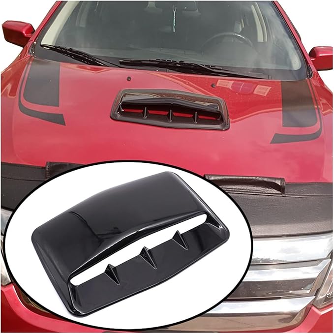 Universal Car Hood Scoop Air Flow Intake Decorative Turbo Bonnet Vent Cover - Image 2