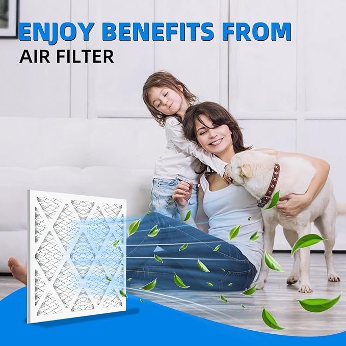 24x24x1 Furnace Air Filters, MPR 1900 & FPR 10, MERV 13 Pleated Air Filter - Image 2