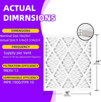 10x24x1 MERV 13 Pleated Air Filter MPR 1900 & FPR 10, Furnace Air Filters - Image 3