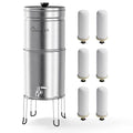 Culligan MaxClear 3 Gallon Gravity Water Filter System, Brushed Stainless-Steel by CulliganWater