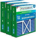 Filterbuy 16x20x5 Air Filter MERV 13 Optimal Smoke & Allergy Defense, Pleated by Filterbuy