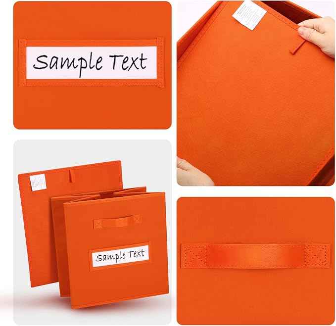 artsdi Fabric storage cubes 13 Inch Cube Storage Bin, cube organizer bins
