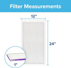 Filtrete 12x24x1 AC Furnace Air Filter, MERV 12, MPR 1500, CERTIFIED asthma & - Image 2
