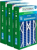 Filterbuy 16x28x6 Air Filter MERV 13 Optimal Smoke & Allergy Defense, Pleated by Filterbuy