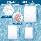 Shappy 15 Pcs 3 Sizes Aquarium Filter Mesh Bags 150 Micrometer Fine Filter Fish - Image 2