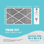 Lennox X6672 16x25x5 Furnace Filter, Lennox Healthy Climate Carbon Clean Merv - Image 2