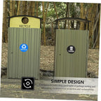 NUOBESTY 8pcs Recycle Sticker for Trash Can Waste Sorting Decals PVC Material - Image 9