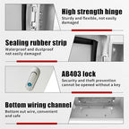 Electrical Box 12 x 12 x 6 Inch Indoor Outdoor Electrical Enclosure Box Steel - Image 3
